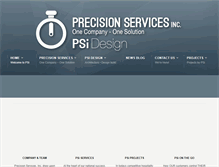 Tablet Screenshot of precision-services.com